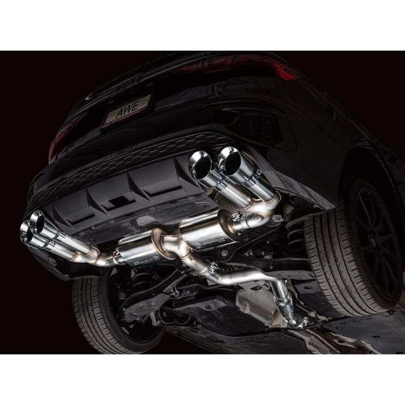 AWE 22-24 Audi 8Y S3 Touring Edition Exhaust - Chrome Silver Tips NP Motorsports