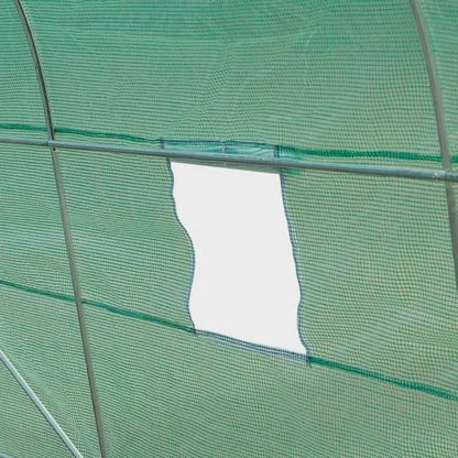 14.5 ft x 6.3 ft Outdoor Greenhouse with Green PE Cover and Sturdy Steel Frame - Get it from Bo