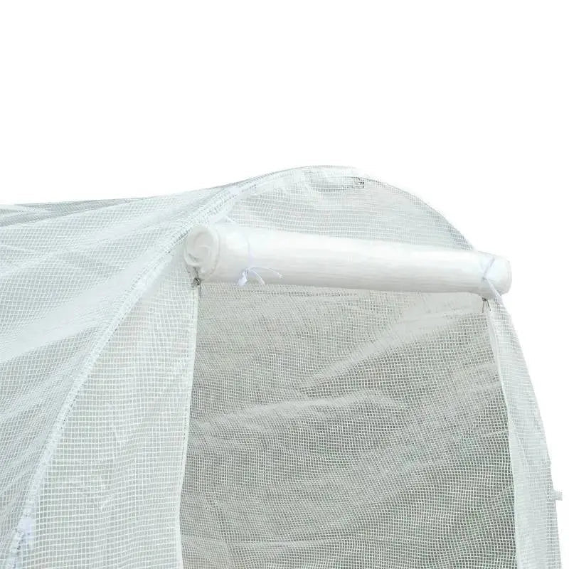 14.7 Ft x 6.5 Ft Outdoor Greenhouse w/ Heavy Duty Steel Frame and White PE Cover - Get it from Bo