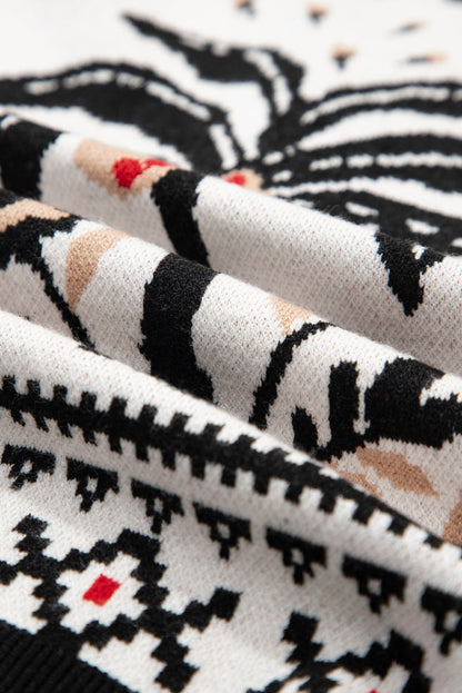 Selene Print Front Knit Cardigan