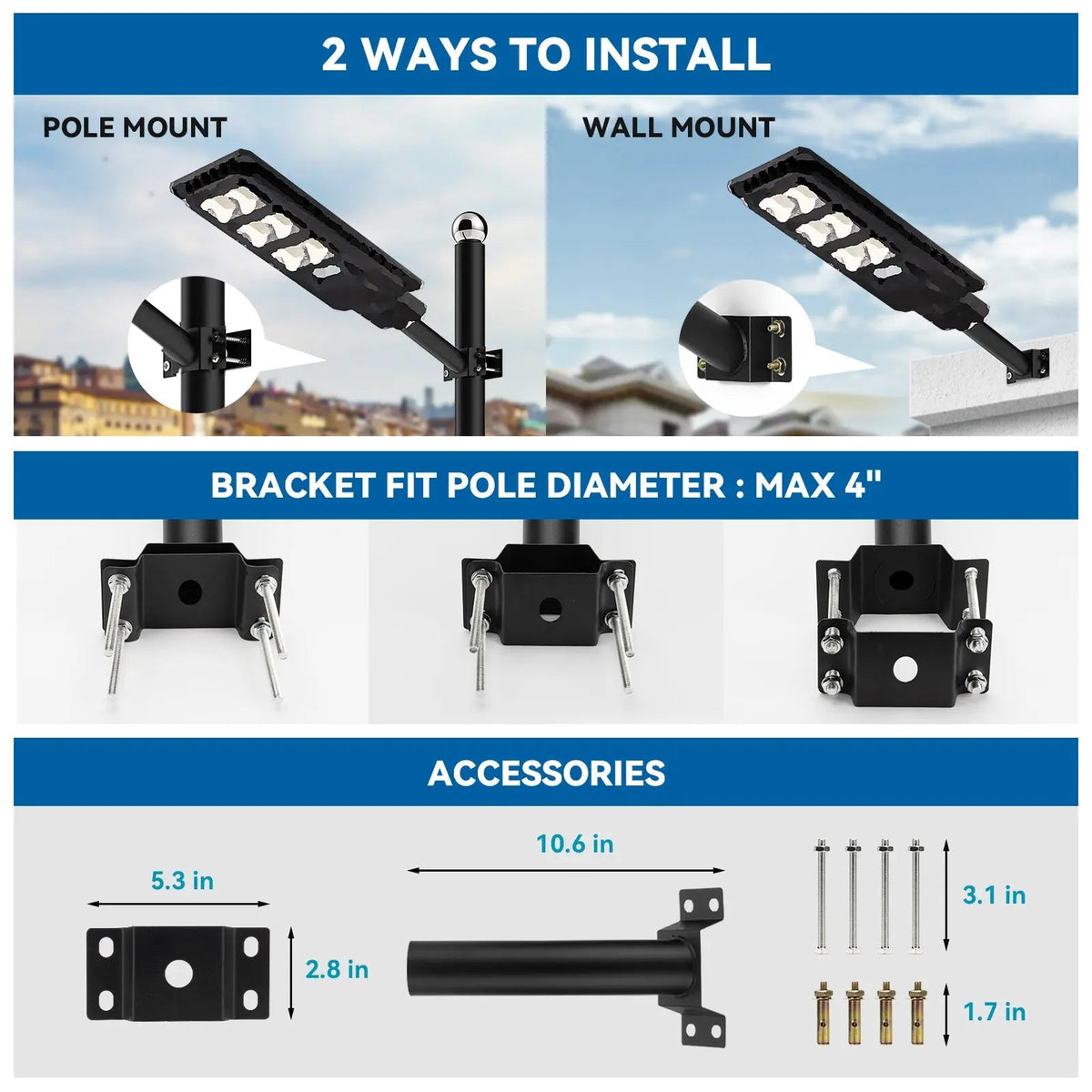 150W 200W solar street lights - ES03 Series - Get it from Bo
