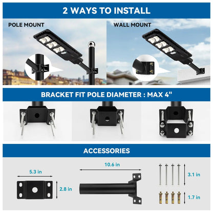 150W 200W solar street lights - ES03 Series - Get it from Bo