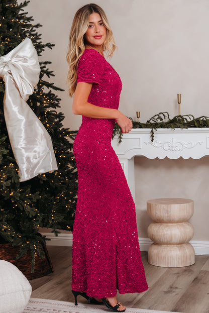 Meadow High Bodycon Sequin Gown