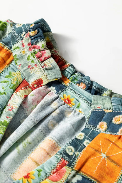 Sarajana Half Placket Collared Blouse