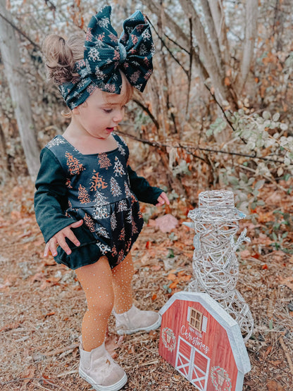 Leopard trees ruffle romper - Get it from Bo