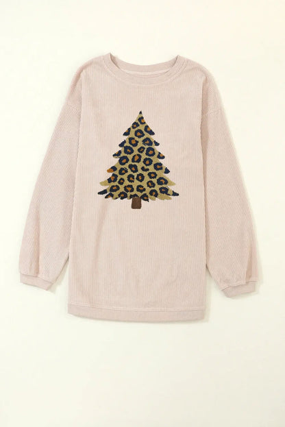 Milazia Tree Graphic Corded Sweatshirt