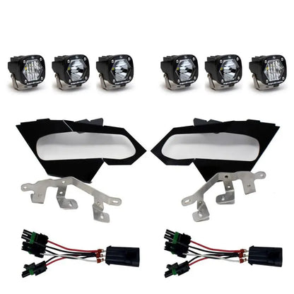 Baja Designs Can-Am X3 Headlight Kit S1 Spot W/C Headlight Kit Dunes 2 Dezert SXS