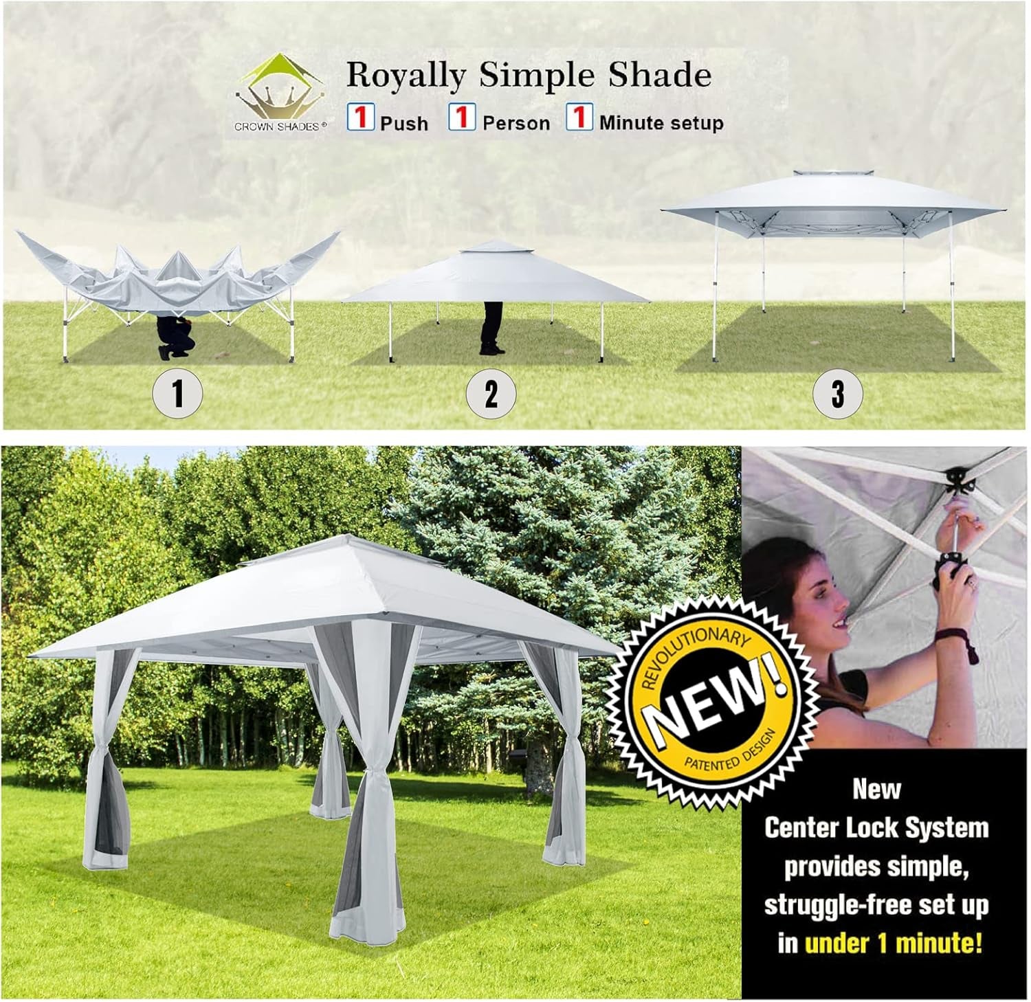 Easiest Pop Up Gazebo With Wheeled Storage Bag ShipItFurniture