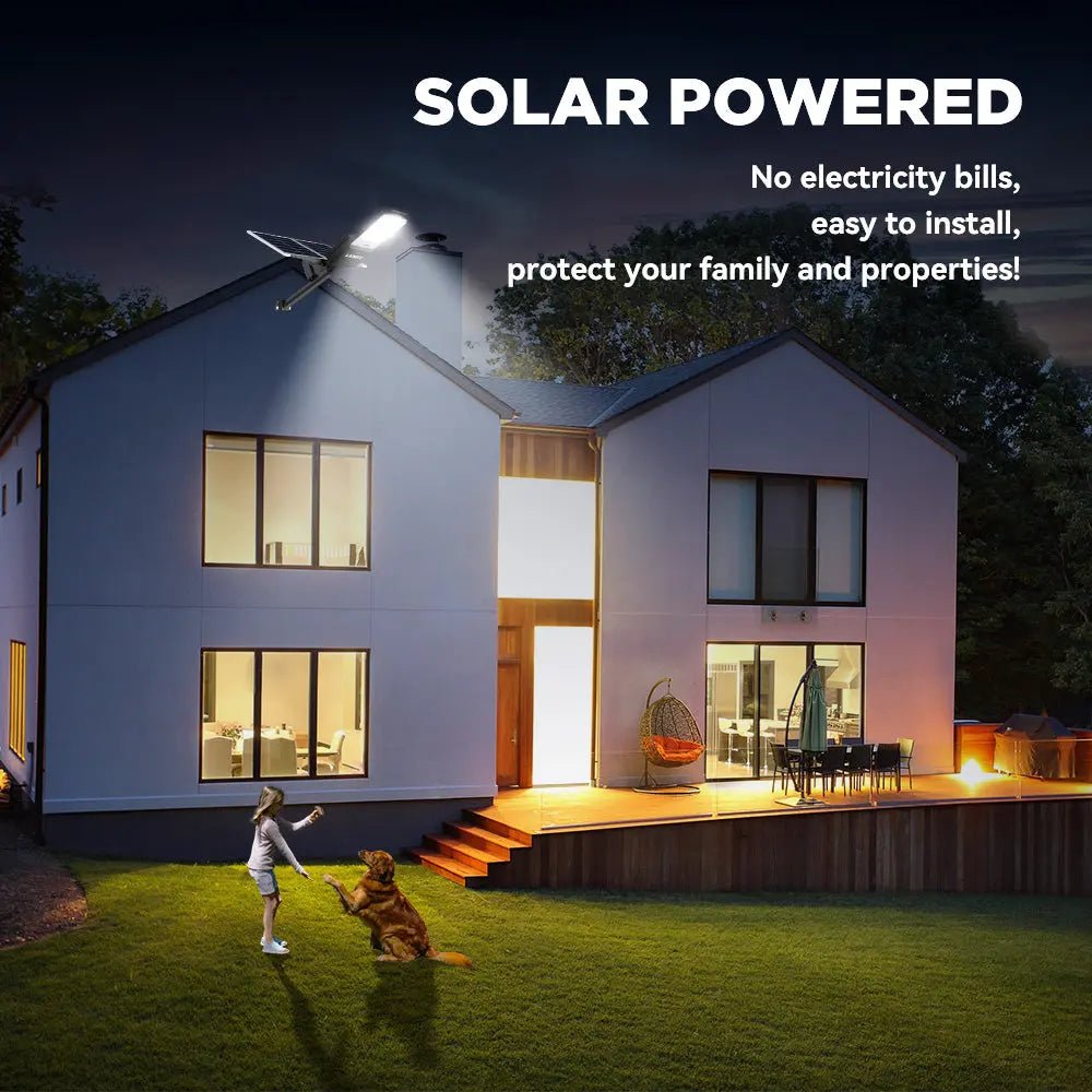 1800W Solar Street Light with 20ft /16ft Pole - Get it from Bo