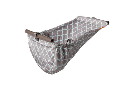 Baby Shopping Cart Hammock | Gray/Aqua Binxy Baby