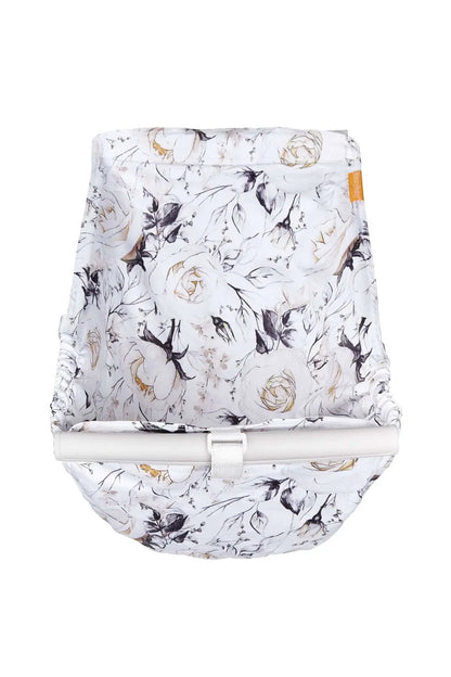 Baby Shopping Cart Hammock | Coming Up Roses Beautiful Floral Print Binxy Baby