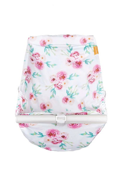 Baby Shopping Cart Hammock | Full Bloom Watercolor Floral Print Binxy Baby