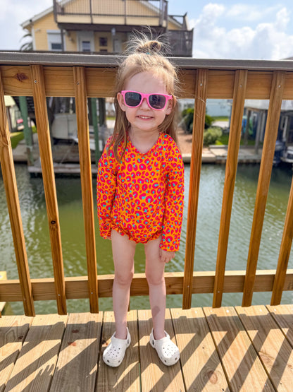 Wild leopard rash guard Swimsuit - Get it from Bo