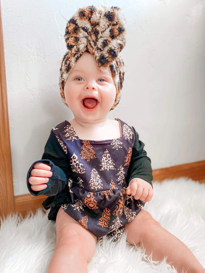 Leopard trees ruffle romper - Get it from Bo