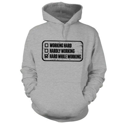 Working Hard - Safety Yellow Hoodie Armed American Supply