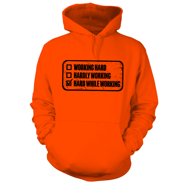 Working Hard - Safety Yellow Hoodie Armed American Supply