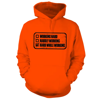 Working Hard - Safety Yellow Hoodie Armed American Supply