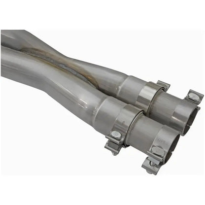 aFe Mach Force-Xp 3in CB Stainless Steel Dual Exhaust System w/ Black Tips 09-15 Cadillac CTS-V NP Motorsports