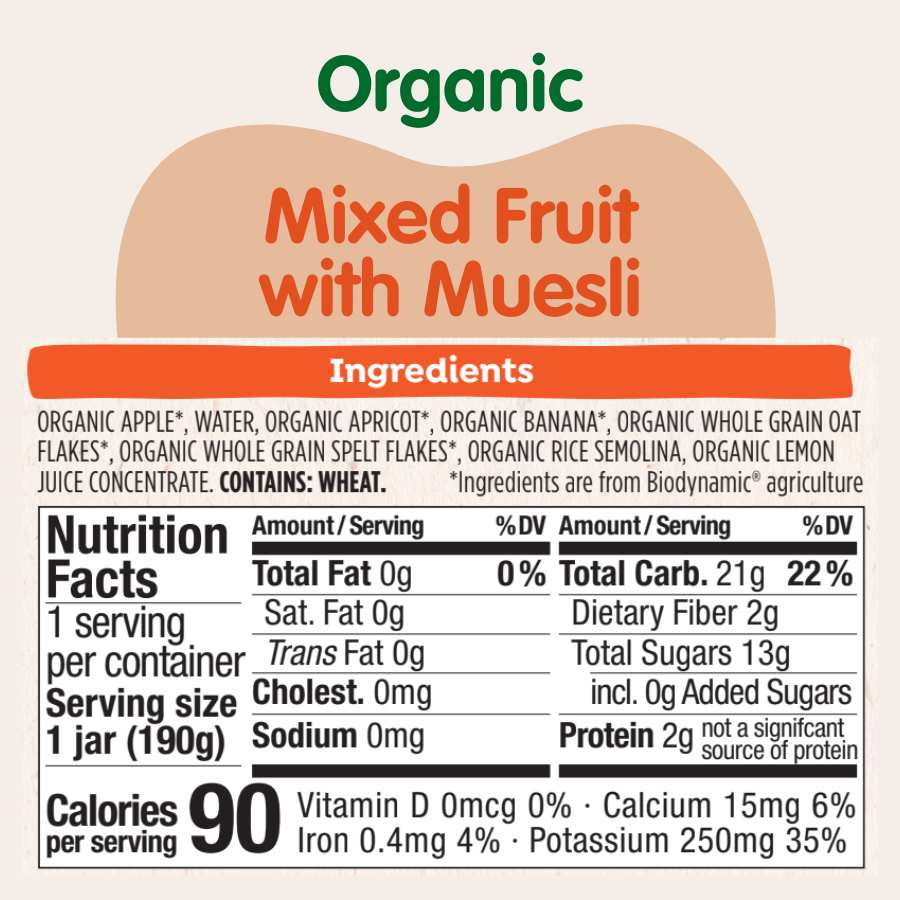 Sweet & Savory Jars Bundle: Mixed Fruit w/ Muesli Jars, Veggie Risotto Jars Holle USA