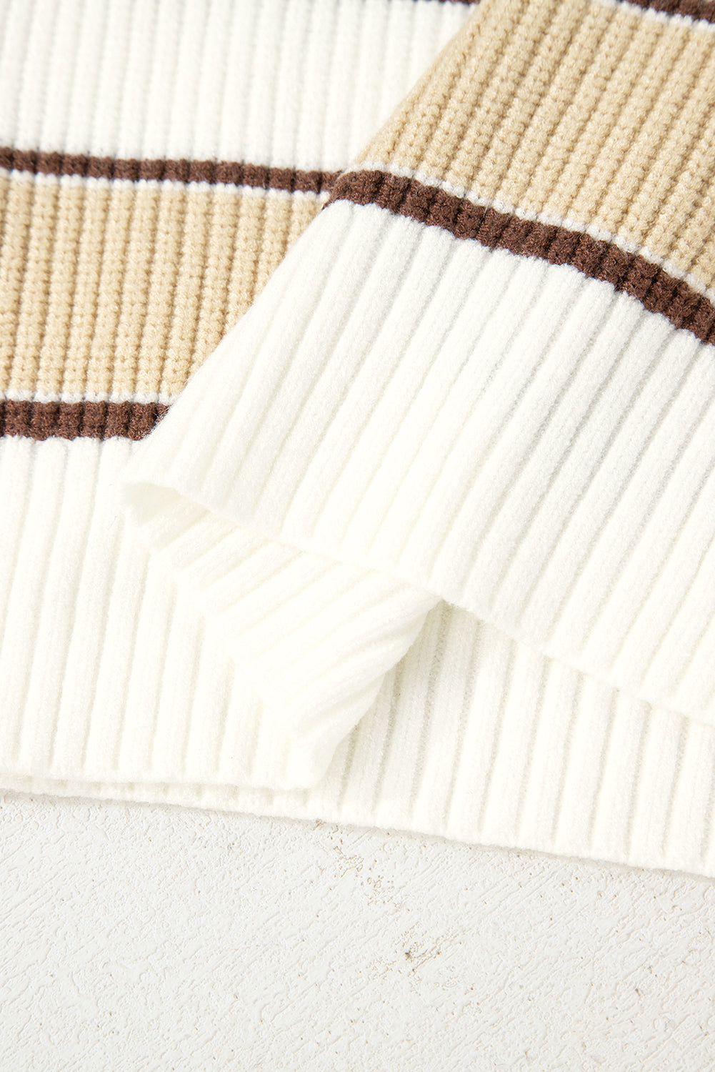 Gloria Zip Drop Shoulder Sweater