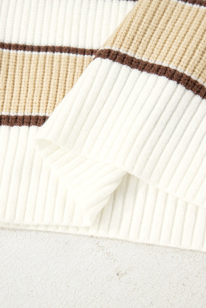 Gloria Zip Drop Shoulder Sweater