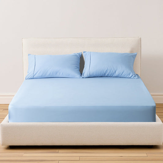 Kasentex All Season Deep Pocket Fitted Sheet Set with Pillowcases, Room Decor, Graduation Gifts Kasentex