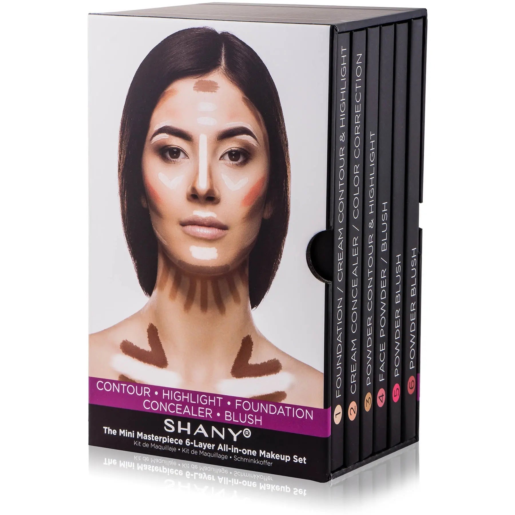 Masterpiece Makeup Kit – Shaping, Highlighting and Contouring Palettes SHANY