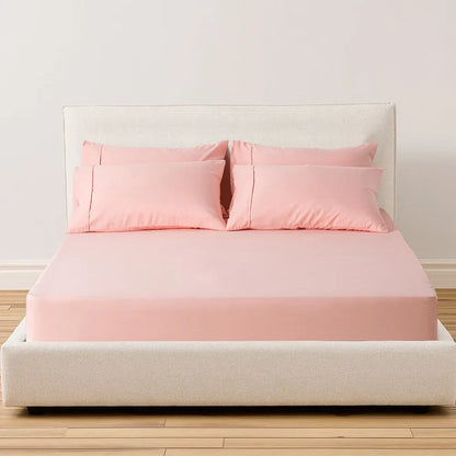 Kasentex All Season Deep Pocket Fitted Sheet Set with Pillowcases, Room Decor, Graduation Gifts Kasentex