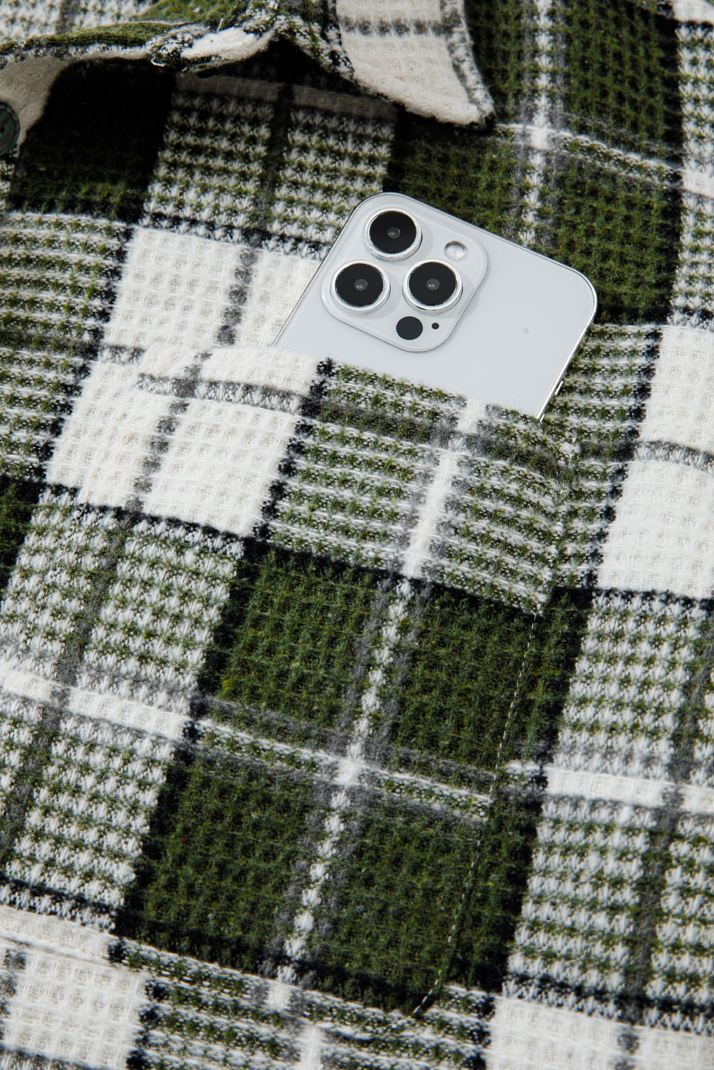 Scarlett Print Textured Knit Shacket