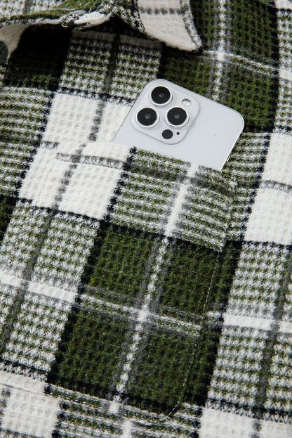 Scarlett Print Textured Knit Shacket