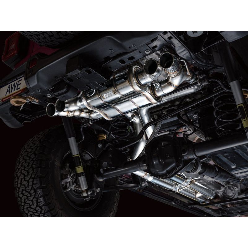 AWE 21+ Wrangler 392 Switchpath Cat-Back Exhaust- Quad BashGuards NP Motorsports