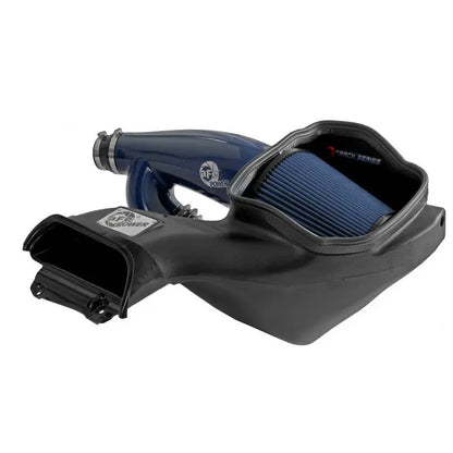 aFe - 2017-2025 Ford F-150 Track Series Blue Kevlar Carbon Fiber C/A Intake System w/Black Pro 5R Filter NP Motorsports