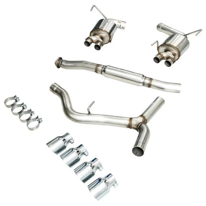 AWE Tuning 2015+ Subaru WRX VA Sedan Touring Edition Exhaust - Chrome Silver Tips (102mm) NP Motorsports
