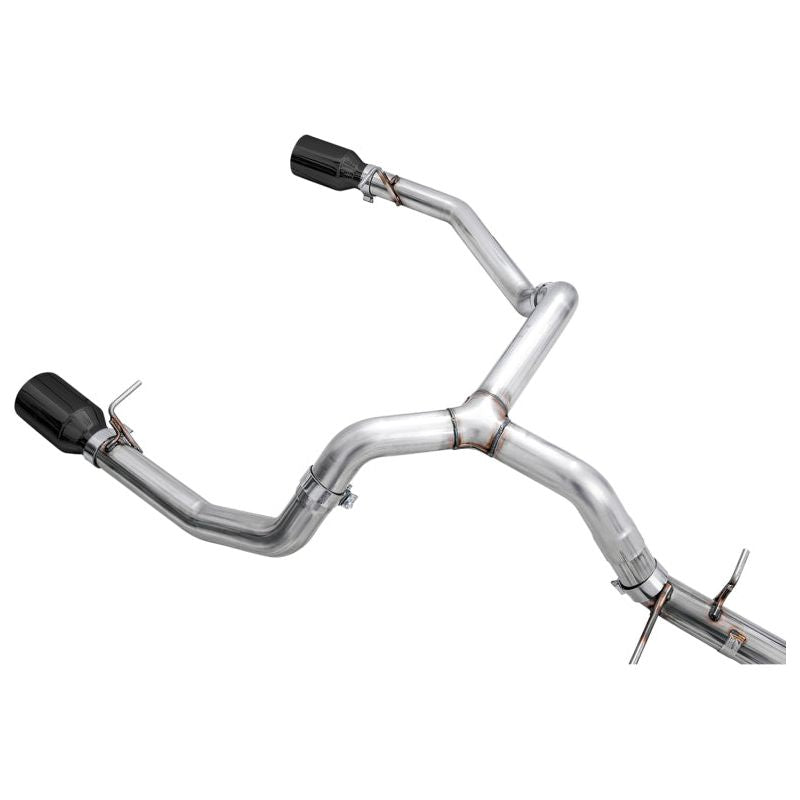 AWE Tuning 4th Gen GM 1500 5.3L 0FG Catback Split Rear Exit (Flat Bumper) - Dual Diamond Tips NP Motorsports