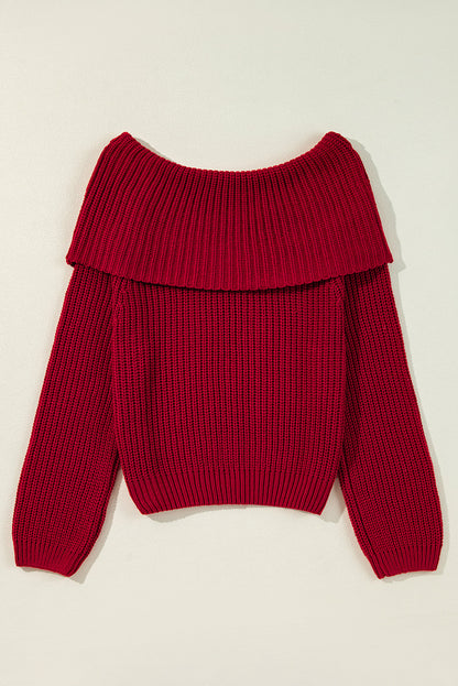 Eleanor the Shoulder Knit Sweater