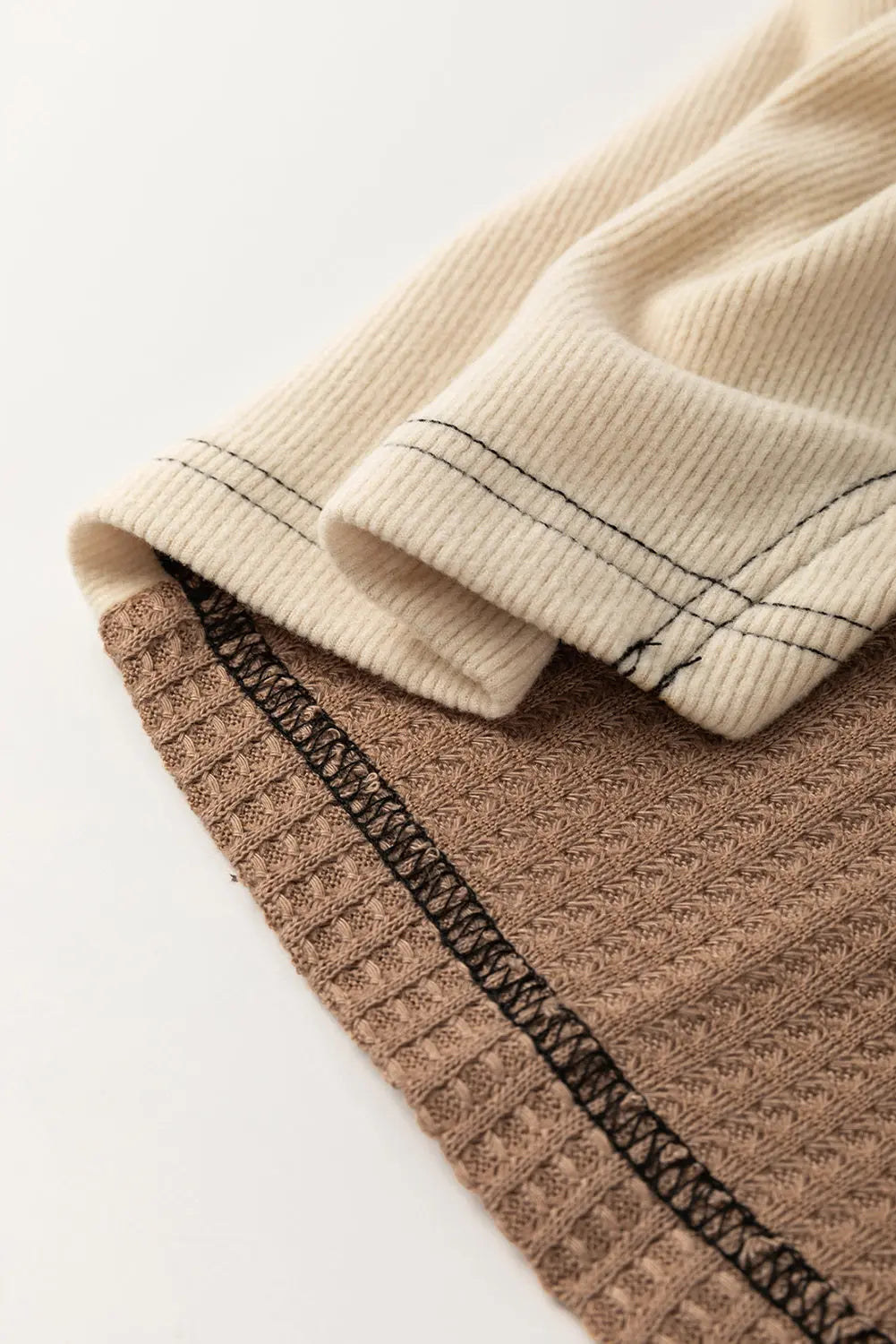 Jaliyah Knit Stitch Detail Long Sleeve Top