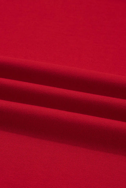 Seramya Striped Detail Varsity Sweatshirt