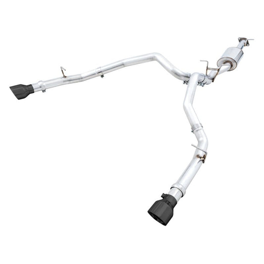 AWE Tuning 19-21 RAM 1500 5.7L (w/Cutouts) 0FG Dual Rear Exit Cat-Back Exhaust - Diamond Black Tips NP Motorsports