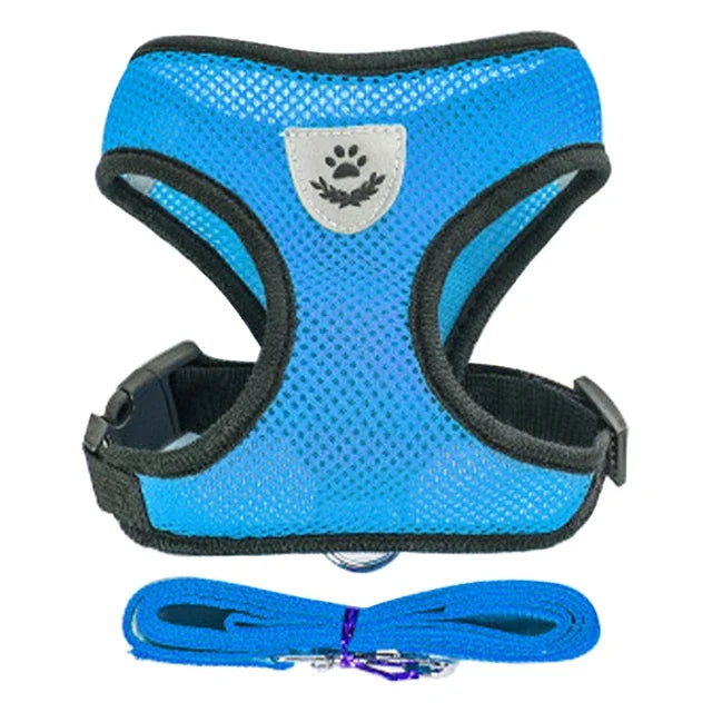Small Dog Pet Chest and Back Breathable Dog Leash Collar Get it from Bo
