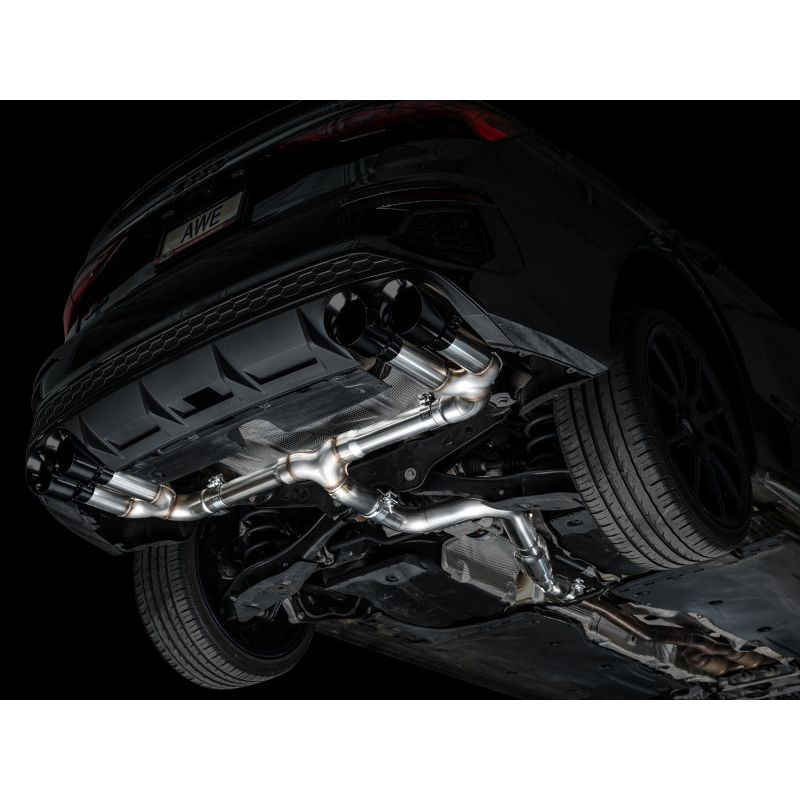 AWE 22-24 Audi 8Y S3 Track Edition Exhaust  - Diamond Black Tips NP Motorsports