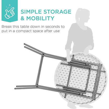 Bar Height Folding Table Indoor Outdoor Patio Table ShipItFurniture