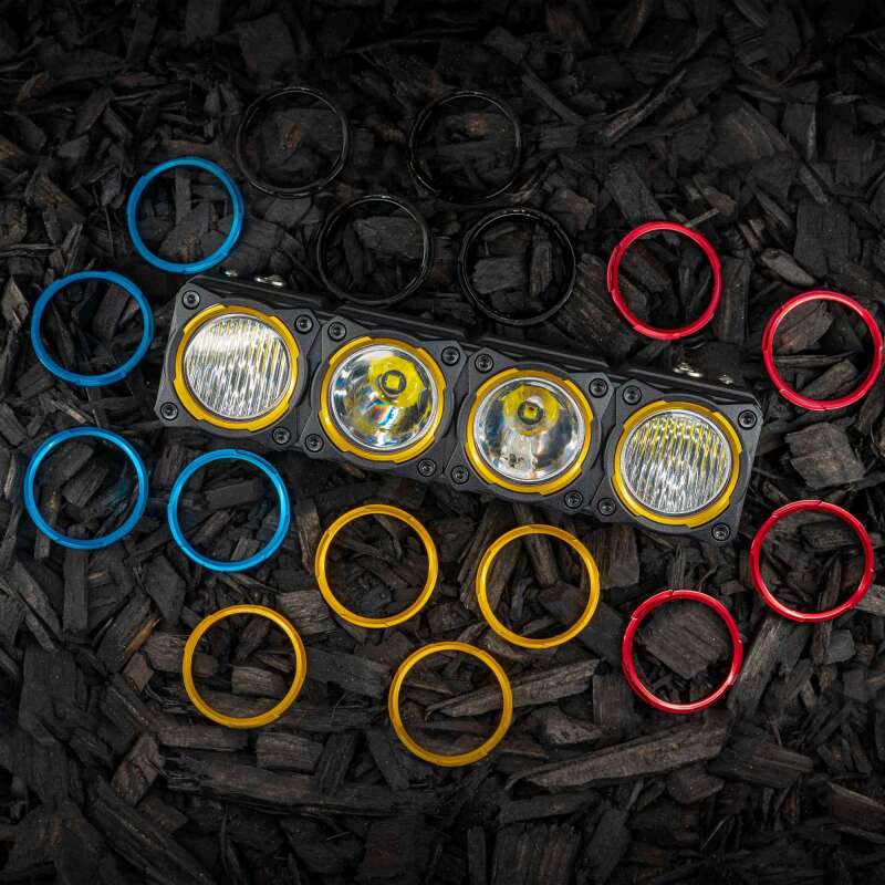 KC HiLiTES FLEX ERA LED Light Bar Bezel Kit for 10in. Segments - Gold Dunes 2 Dezert SXS