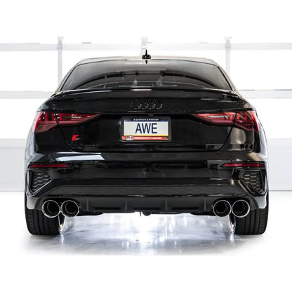 AWE 22-24 Audi 8Y S3 Track Edition Exhaust  - Chrome Silver Tips NP Motorsports