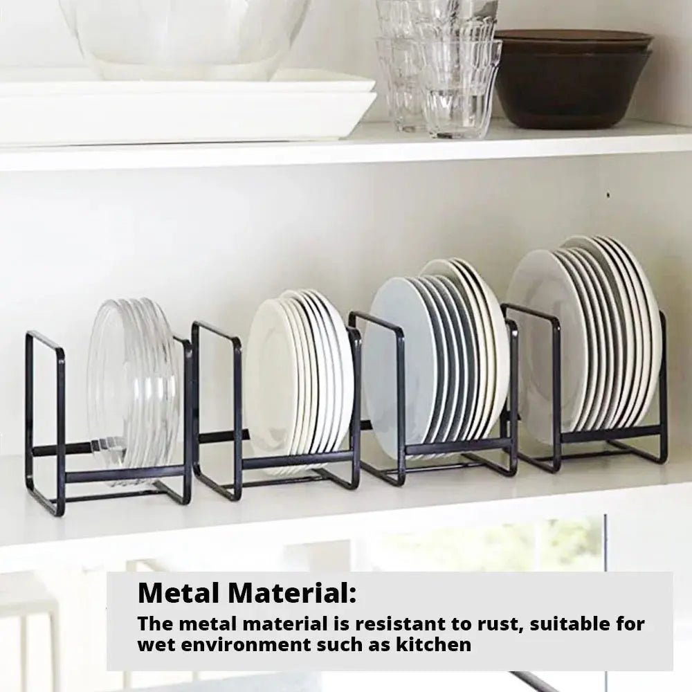 1pc kitchen cabinet plate storage countertop dish rack drawer dinner plate partition drain rack layered storage rack - Get it from Bo