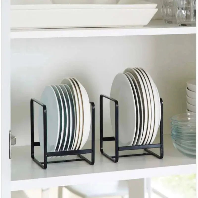 1pc kitchen cabinet plate storage countertop dish rack drawer dinner plate partition drain rack layered storage rack - Get it from Bo