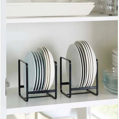 1pc kitchen cabinet plate storage countertop dish rack drawer dinner plate partition drain rack layered storage rack - Get it from Bo