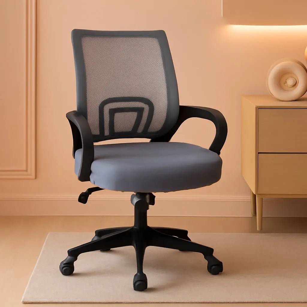2 Pack Ergonomic Mesh Office Chairs With 360 Degree Rolling Casters Dark Gray For Home Office - Get it from Bo