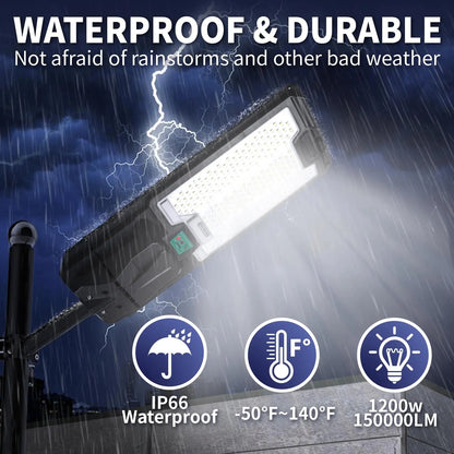 200W All in one solar Parking Lot Lights -30,000 lumens - Get it from Bo
