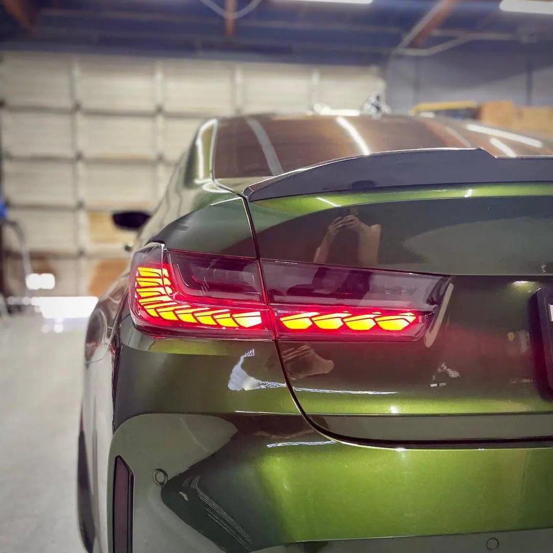 2019+ BMW G80/G20/G28 3 Series - GTS OLED STYLE TAIL LIGHTS - Factory Red - Get it from Bo