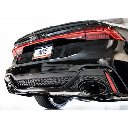 AWE Tuning 21-23 Audi C8 RS6/RS7 SwitchPath Cat-back Exhaust - Diamond Black Tips NP Motorsports